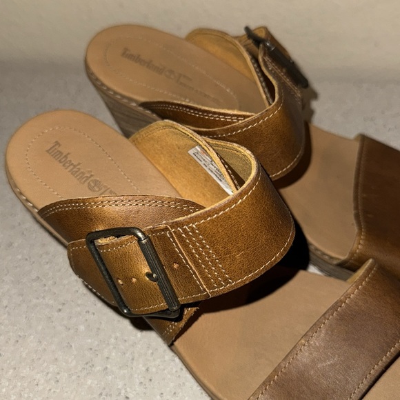 Timberland‎ Brenton Buckle Slide Sandals Wedges Size 9 - Picture 3 of 10